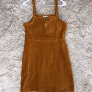 Velvet bronze dress